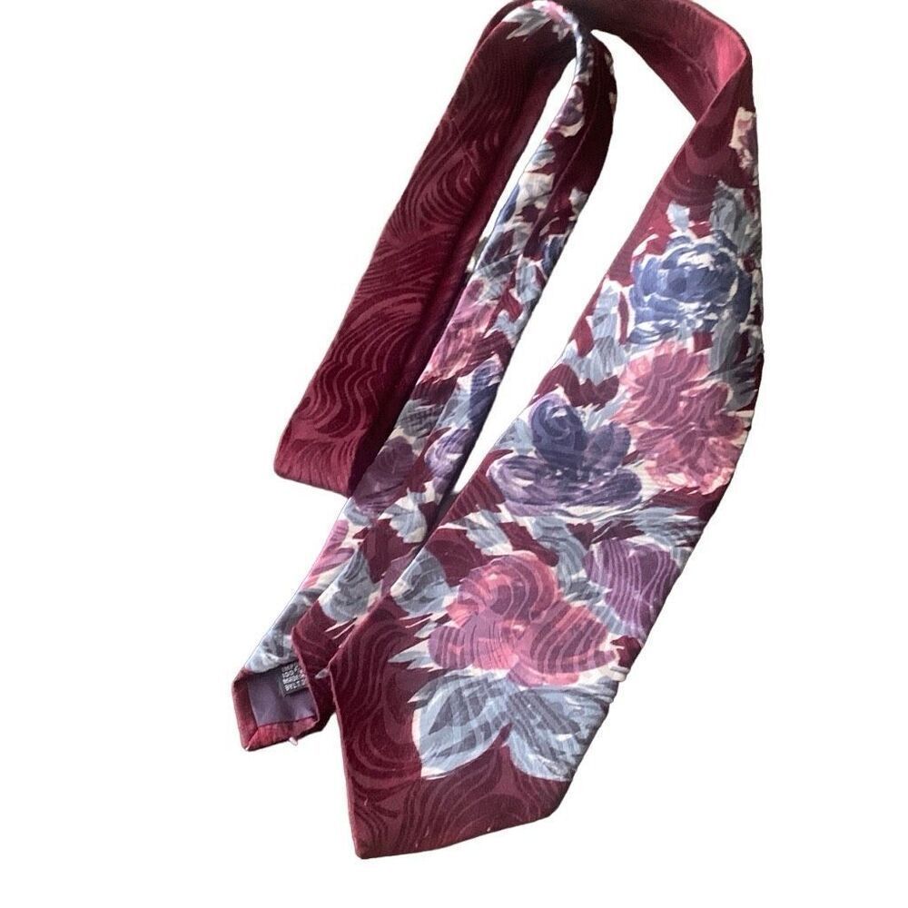 Pre Owned Men’s Cellini Silk Tie Neck Tie Necktie Classic Floral Design Style